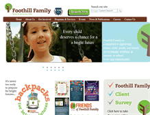 Tablet Screenshot of foothillfamily.org